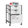 Sew Ready 3 Drawer Organizer Charcoal / Black / White