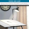Swing Arm Lamp with LED Bulb Black