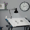 Swing Arm Lamp with LED Bulb Black