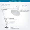 Swing Arm Lamp with LED Bulb White