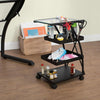 Triflex Taboret Charcoal / Clear Glass