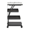 Triflex Taboret Charcoal / Clear Glass