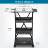 Triflex Taboret Charcoal / Clear Glass