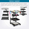 Triflex Taboret Charcoal / Clear Glass