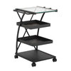 Triflex Taboret Charcoal / Clear Glass