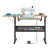 Mesa de manualidades Eclipse, negra / arce