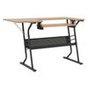 Mesa de manualidades Eclipse, negra / arce