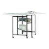 Sew Ready 36" Cutting Table with Basket Charcoal / White