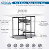 Sew Ready 36" Cutting Table with Basket Charcoal / White