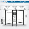 Sew Ready 36" Cutting Table with Basket Charcoal / White