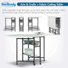 Sew Ready 36" Cutting Table with Basket Charcoal / White