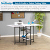 Sew Ready 36" Cutting Table with Basket Charcoal / White