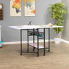 Sew Ready 36" Cutting Table with Basket Charcoal / White