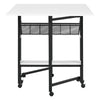 Sew Ready 36" Cutting Table with Basket Charcoal / White