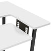 Mesa de costura Pivot Panel, blanco/grafito