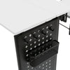 Mesa de costura Pivot Panel, blanco/grafito