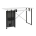 Mesa de costura Pivot Panel, blanco/grafito