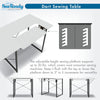 Dart Sewing Table Graphite / White