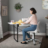 Dart Sewing Table Graphite / White