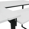 Dart Sewing Table Graphite / White