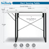 Dart Sewing Table Graphite / White