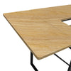 Mesa de costura Dart en grafito y madera de fresno