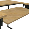 Mesa de costura Dart en grafito y madera de fresno