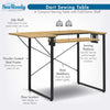Mesa de costura Dart en grafito y madera de fresno