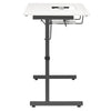 Mesa de costura Rollaway II, negra/blanca