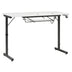 Mesa de costura Rollaway II, negra/blanca
