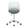 Silla de trabajo plegable, blanca/gris