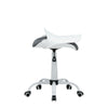 Silla de trabajo plegable, blanca/gris