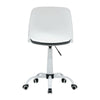 Silla de trabajo plegable, blanca/gris