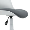 Silla de trabajo plegable, blanca/gris