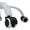 Silla de trabajo plegable, blanca/gris