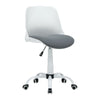 Silla de trabajo plegable, blanca/gris