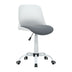 Silla de trabajo plegable, blanca/gris