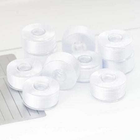 PFAFF® Premium Pre-Wound White Bobbins 10-Pack -- Product Image