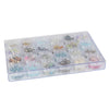 Large Plastic Craft Storage Organizer Box, 24 Jars