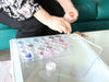 Large Plastic Craft Storage Organizer Box, 24 Jars
