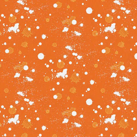 «On Your Mark»: salpicaduras de tinta sobre una licuadora naranja