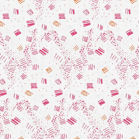 On Your Mark Scritch: Mezclador rosa sobre blanco