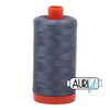 1246 Dark Grey Aurifil Cotton 50wt Large Spool||color:1246 Dark Grey