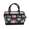 Organizador de manualidades «Deluxe Store & Tote», negro y con estampado floral