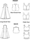 Pattern 126 Vests from Greece and Poland