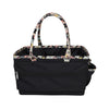 Organizador de manualidades «Deluxe Store & Tote», negro con ribete floral