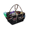 Organizador de manualidades «Deluxe Store & Tote», negro con ribete floral