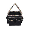 Organizador de manualidades «Deluxe Store & Tote», negro con ribete floral