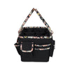 Organizador de manualidades «Deluxe Store & Tote», negro con ribete floral