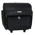 Deluxe Collapsible Rolling Craft Case, Black Quilted